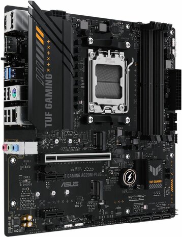 Socket AM5 : TUF GAMING A620M-PLUS (DDR5, M.2, 2 x DisplayPort, HDMI, mATX)