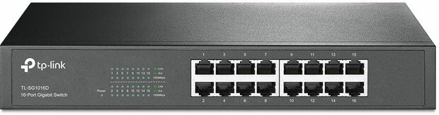 TL-SG1016D 16-poort Gigabit Switch (19&quot; rack mountable 1U)
