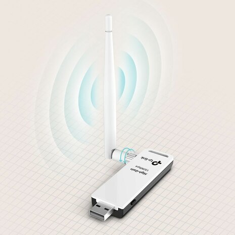 TL-WN722N High Gain Wireless USB Adapter (150 Mbps)