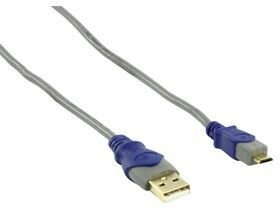 USB 2.0 kabel : A M naar micro B M (1,8 meter, zwart)