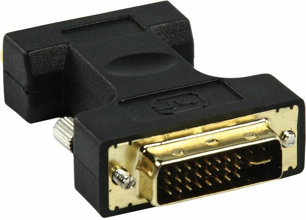 Adapter VGA/DVI : DVI-I M naar VGA F