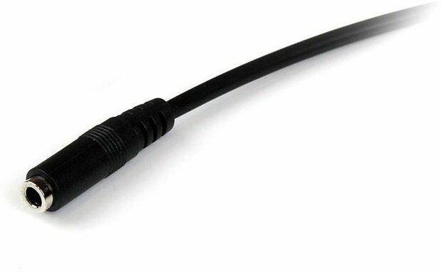 3,5 mm 4 TRRS Headset verlengkabel M/F (4 posities, 1 meter, zwart)