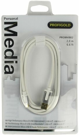 High Performance Micro USB-kabel : A M naar micro B M (2 meter, wit)