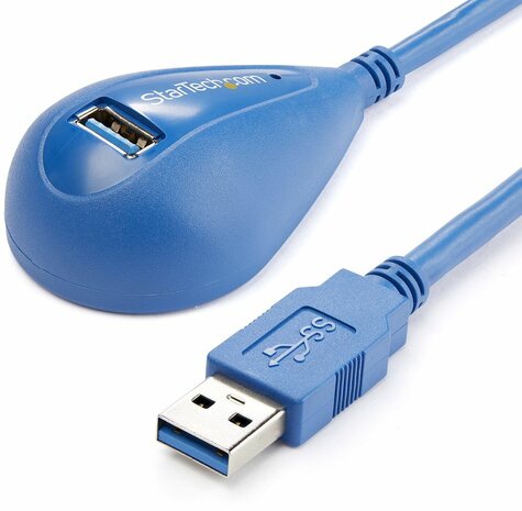 Desktop SuperSpeed USB 3.0 verlengkabel A-A M/F (1,5 meter, blauw)
