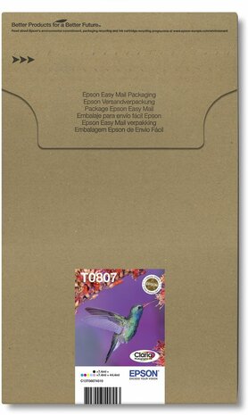 T0807 Easy Mail Packaging (zwart, geel, cyaan, magenta, licht magenta, licht cyaan)