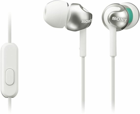 MDR EX110AP Headphones (micro, in-ear, wit)