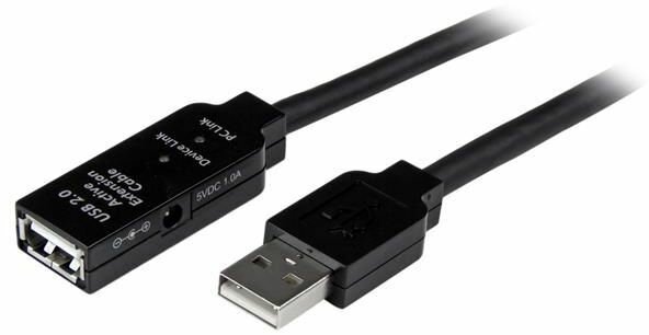 USB 2.0 Actieve verlengkabel M/F (20 meter)