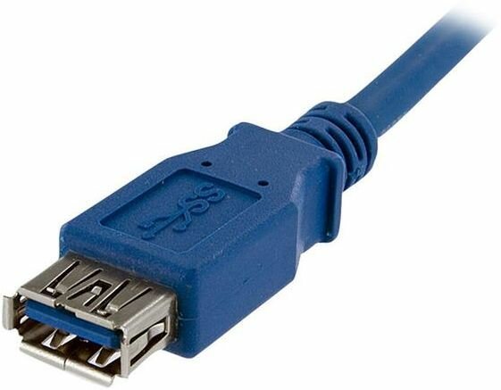 SuperSpeed USB 3.0 verlengkabel A-A M/F (1 meter, blauw)