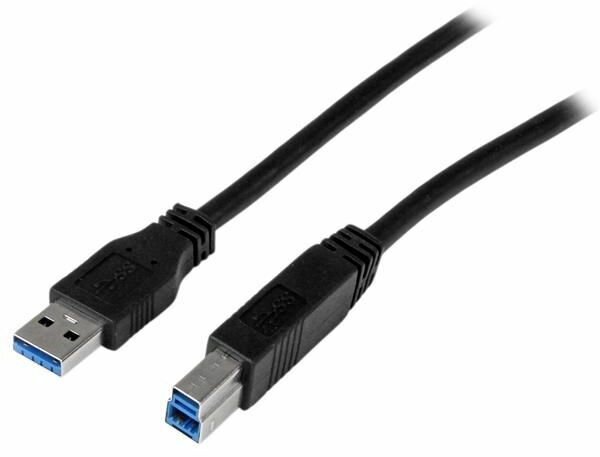 SuperSpeed USB 3.0 A naar B M/M kabel (1 meter, zwart)