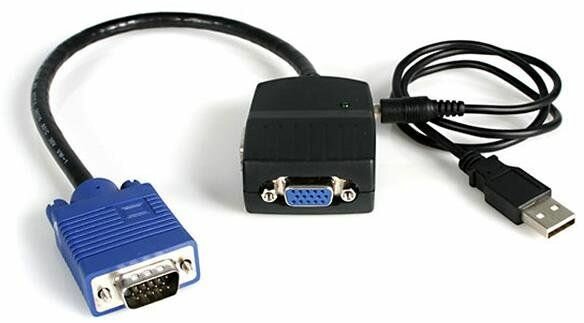 2-poort VGA Video splitter (USB powered)