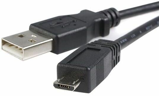 Micro USB-kabel A naar micro B (0,5 meter, zwart)