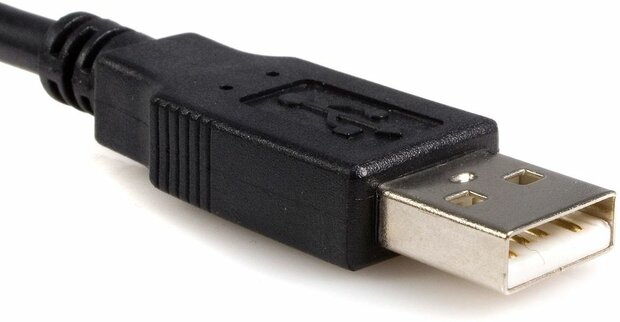 USB naar parallel printer adapter (3 meter, zwart)