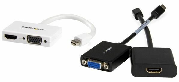 Travel A/V adapter : 2-in-1 Mini DisplayPort naar HDMI of VGA converter (1920 x 1200)