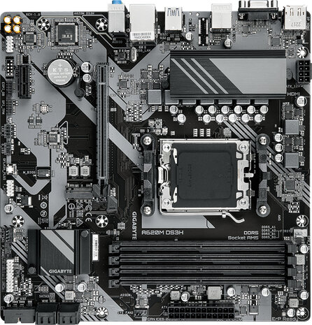 Socket AM5 : A620M DS3H (DDR5, M.2, DisplayPort, HDMI, VGA, mATX)