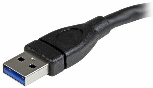 USB 3.0 verlengkabel A M/F (15 cm, zwart)
