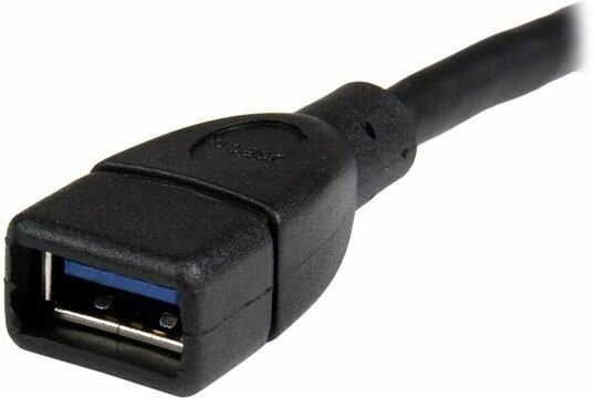 USB 3.0 verlengkabel A M/F (15 cm, zwart)
