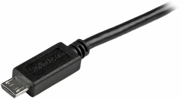 Mobile Charge Sync USB naar slim micro USB-kabel voor smartphones &amp; tablets (3 meter, zwart)