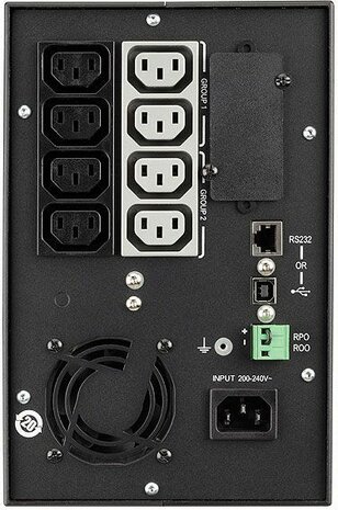 5P1550i UPS (AC 160 - 290 Volt, 1100 Watt, 1550 VA, RS-232, USB, 8 output connectors)