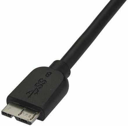 Slim SuperSpeed USB 3.0 A naar micro B kabel M/M (2 meter, zwart)