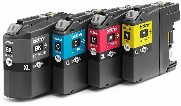 LC127XLVALBP inkjetcartridges (zwart, cyaan, magenta, geel)