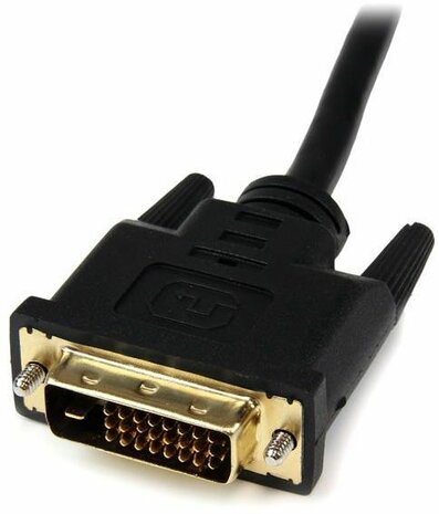 HDMI F naar DVI-D M Adapter (20 cm, zwart)