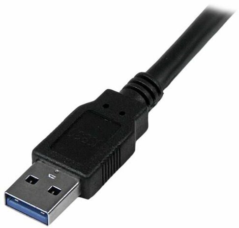 SuperSpeed USB 3.0 kabel A-B M/M (3 meter, zwart)