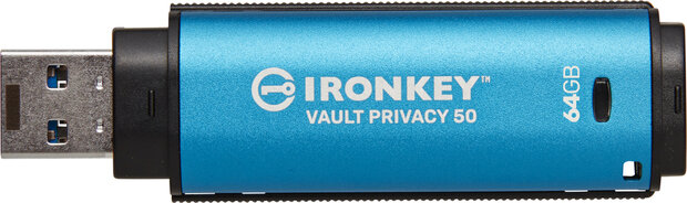 IKVP50/64GB IronKey Vault Privacy 50 Series USB flash drive (64 GB, encrypted, USB 3.2 Gen 1, TAA Compliant)