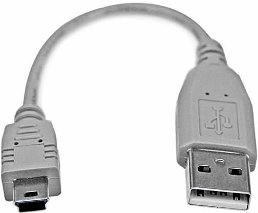 USB 2.0 kabel A naar mini B M/M (15 cm)
