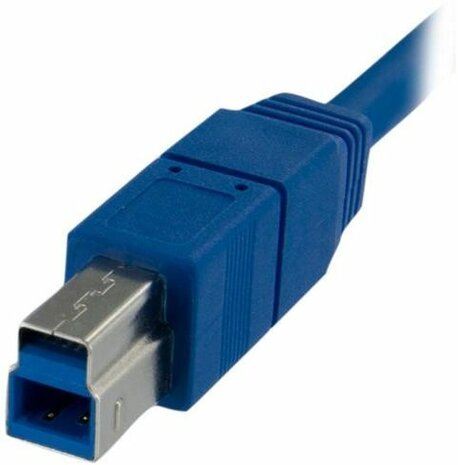 SuperSpeed USB 3.0 kabel A-B M/M (1 meter, blauw)