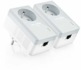 TL-PA4015PKIT BE 600 Mbps Nano Powerline Ethernet Adapter Kit (AC Pass-through, 2-pack)