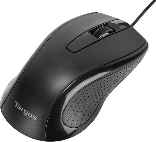 Full-Size Mouse (antimicrobial, wired, USB, zwart)