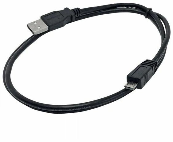 Micro USB-kabel A naar micro B (1 meter, zwart)