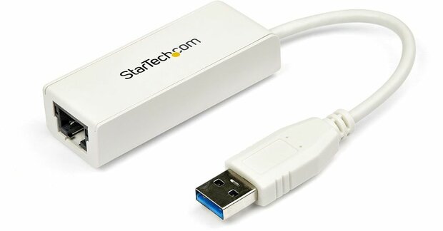 USB 3.0 naar Gigabit Ethernet Network Adapter (wit)