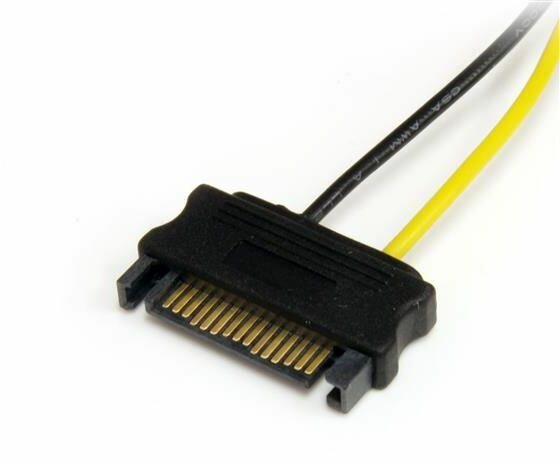 SATA Power naar 6 Pin PCI Express Video Card Power Cable Adapter (15 cm)