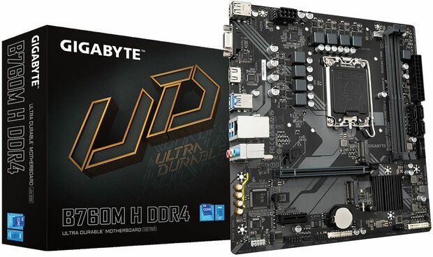 Socket 1700 : B760M H DDR4 (M.2, HDMI, VGA, mATX)