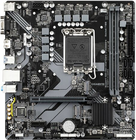 Socket 1700 : B760M H DDR4 (M.2, HDMI, VGA, mATX)