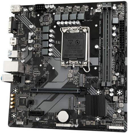 Socket 1700 : B760M H DDR4 (M.2, HDMI, VGA, mATX)