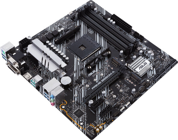 Socket AM4 : PRIME B550M-A (micro ATX, AMD B550, USB 3.2 Gen 1, USB 3.2 Gen 2, Gigabit LAN, onboard graphics, HD Audio 8-channel)
