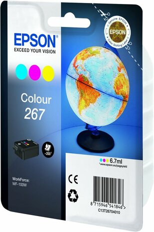 T267 inkjetcartridges (geel, cyaan en magenta)