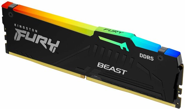 KF556C36BBEA-16 FURY Beast RGB DDR5 16 GB, DIMM 288-pin, 5600 MHz, PC5-44800, CL36, zwart