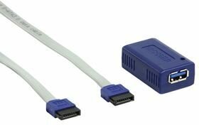 USB 3.0 adapter (USB A F naar SATA data 7-pin F, vergulde pluggen)