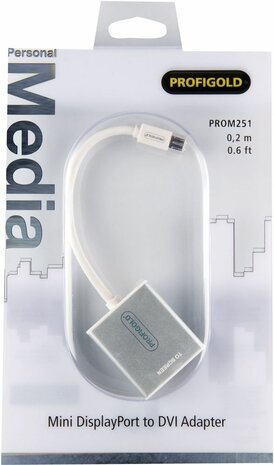 Mini DisplayPort to DVI Adapter  (0,2 meter, wit)