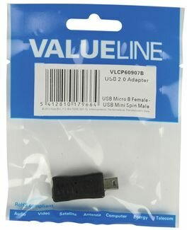 USB 2.0 adapter : mini M naar micro B F