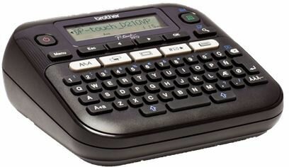 P-Touch PT-D210VP Labelmaker (monochrome, thermal transfer, rol 1,2 cm, 180 dpi, 20 mm/sec, 2 line printing)