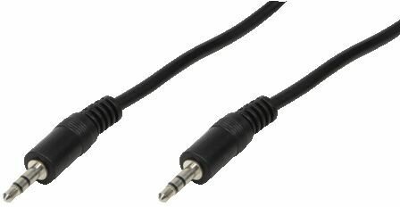 Audiokabel : 3,5 mm M/M (5 meter, zwart)