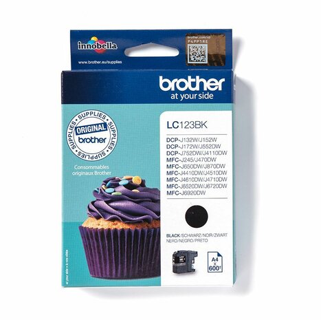 LC123BK inkjetcartridge zwart (600 afdrukken)