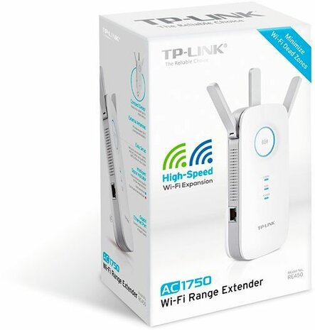 RE450 AC1750 Wi-Fi Range Extender (LAN, GBLAN, 802.11a/b/g/n/ac, dual band)