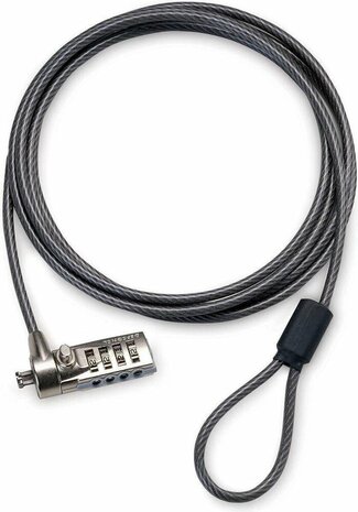 PA410E Defcon Cable Lock kabelslot grijs (2,1 meter, 10000 cijfercombinaties)