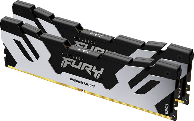 KF564C32RSK2-32 FURY Renegade Silver DDR5 kit 32 GB, DIMM 288-pin, 6400 MHz, PC5-51200, CL32 (2 x 16 GB)