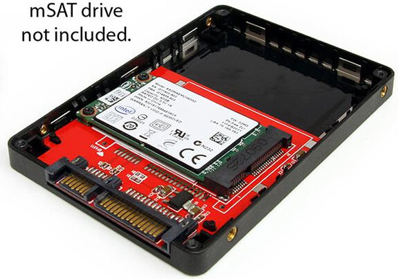 2,5&quot; S-ATA naar Mini S-ATA SSD Adapter Enclosure